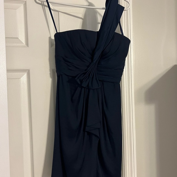 Blue satin dress - Picture 1 of 1
